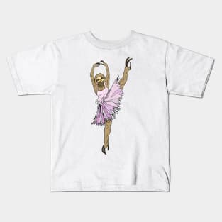 Sloth Ballerina Tutu Kids T-Shirt